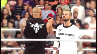 WWE CM Punk Vs The Rock  Royal Rumble  Clement Marfo [upl. by Olnek587]