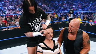 CM PUNK SHAVING SERENAS HEAD WWE SMACKDOWN [upl. by Airasor]