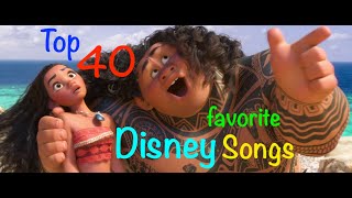 Top 40 Disney Songs [upl. by Aitel]