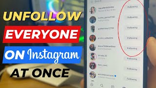 How to Quickly Unfollow Everyone in Instagram 2025 [upl. by Dias]