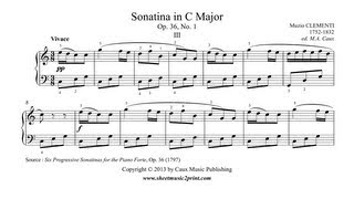 Clementi  Sonatina Op 36 No 1 33 [upl. by Pol]