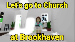 Church in Brookhaven RP  ROBLOX [upl. by Kawai]