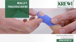 3 Stacksche Schiene MalletFingers  Strecksehnenruptur Strecksehnenriss Zone I  Ergotherapie [upl. by Erimahs635]