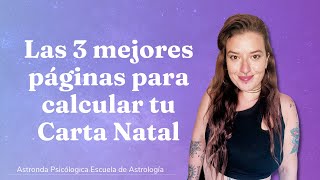 ❓ Cómo HACER tu CARTA NATAL o ASTRAL GRATIS Las 3 MEJORES PÁGINAS [upl. by Barbarese769]