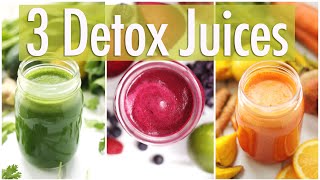 3 Detox Juice Recipes for Healthy Skin amp Digestion [upl. by Addison]