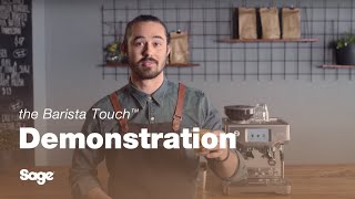 The Barista Touch™  Make third wave specialty coffee with a touchscreen  Sage Appliances UK [upl. by Matty]