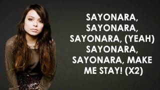 Miranda Cosgrove  Sayonara  Lyrics Video HD [upl. by Youngman589]