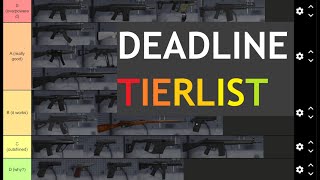 Deadline WEAPON TIERLIST Roblox FPS [upl. by Iras]