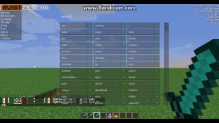 Most  Commands on wurst Minecraft [upl. by Kirit]