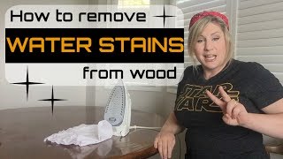 Remove Water Stains from Wood for Good [upl. by Barrow]