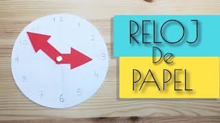 COMO HACER UN RELOJ DE PAPEL [upl. by Eatnohs]