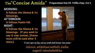 JEWISH PRAYER Amida translated amp transliterated [upl. by Hollenbeck]