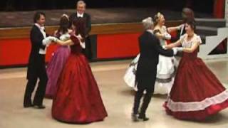 Quadrille Club dancing the Beseda Quadrille [upl. by Nwahsar629]