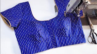 Full Blouse Stitching Easy Simple Normal [upl. by Scoville]