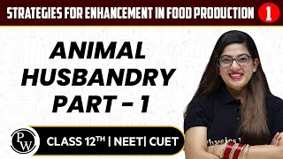 Strategies for Enhancement in Food Production 01  Animal Husbandry Part  1  12thNEETCUET [upl. by Ahseined]