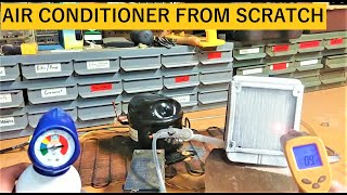 DIY AIR CONDITIONER WITH COMPRESSOR diy ac from scratch [upl. by Noivaz387]