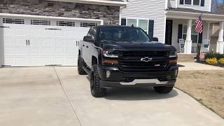 Rough Country 35” knuckle lift kit review Silverado [upl. by Nyrraf180]