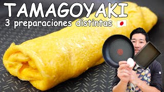 Tamagoyaki Omelette japonés 3 preparaciones distintas｜Cocina Japonesa Con Yuta [upl. by Aihsenat]