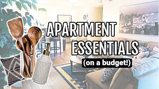 Apartment EssentialsMustHaves on a BUDGET⎜The ULTIMATE Checklist [upl. by Sherrod]