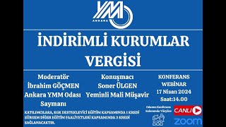 İndirimli Kurumlar Vergisi [upl. by Brandon722]