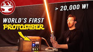 Worlds First Protosaber REAL BURNING LIGHTSABER [upl. by Kosse108]