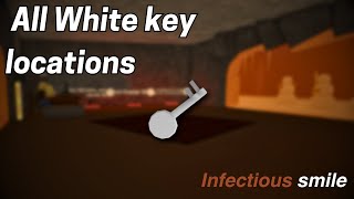 All white key locations in ISInfectious smile [upl. by Eanil]