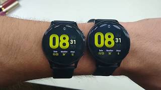 Samsung Galaxy Watch Active2 40mm vs 44mm Size Comparison [upl. by Cioban]