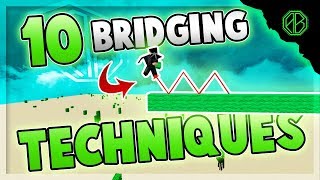 All bridging techniques in Minecraft [upl. by River]