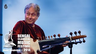 Raga Khamaj and Bhairavi on the Sarod I Ustad Amjad Ali Khan at BCMF 2014 [upl. by Woolson]