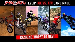 Every MX vs ATV Game  Ranking From Worst to Best [upl. by Fritzie]