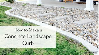 How to Make a Concrete Landscape Curb [upl. by Olav]