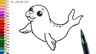 How To Draw A Baby Seal [upl. by Jaimie766]