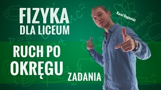 Fizyka  Ruch po okręgu zadania [upl. by Nomelihp]