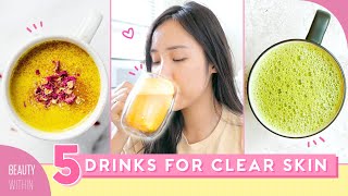 5 Simple Drinks to Clear Acne amp Inflammation  Boost Immune System 🍵 [upl. by Dhruv]