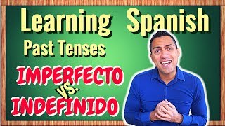 Learn SPANISH intermediate  difference between IMPERFECTO imperfect and INDEFINIDO simple past [upl. by Noella]