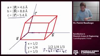 Crystallographic Points Texas AampM Intro to Materials [upl. by Naida]