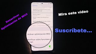 Desactivar optimización de MIUI [upl. by Oberon937]