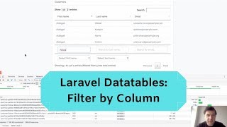 Laravel Datatables Filter By Column with InputSelect [upl. by Alysa52]