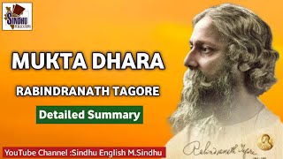 Mukta Dhara by Rabindranath Tagore PG TRB English SindhuEnglishMSindhu [upl. by Sharma]