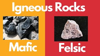 Igneous RocksExtrusiveIntrusiveMaficFelsic [upl. by Laing]