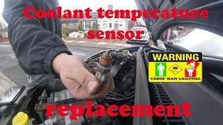 Ford Fiesta MK6 coolant temperature sensor replacement [upl. by Theta172]