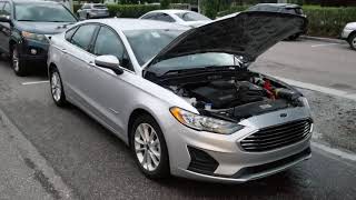 Roadside Guy How To Jumpstart 2019 Ford Fusion Hybrid [upl. by Wiencke129]