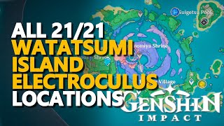 All Watatsumi Island Electroculus Genshin Impact [upl. by Au]