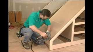 Building Storage Spaces Part 1 How to build storage space under your Stairs [upl. by Kcire]