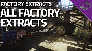 All Factory Extracts  Extract Guide  Escape From Tarkov [upl. by Baxter]