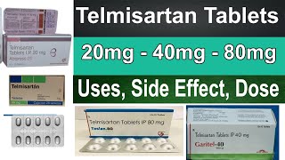 Telmisartan tablets 40 mg 20 mg 80 mg in Hindi  Pharmacology  uses side effect Dosage [upl. by Cordey]