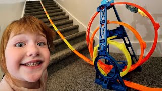 🏎️💨 WE DiD iT Adley amp Niko make an Ultimate Hot Wheels Track inside the house with Mom and Dad [upl. by Ladnek]