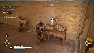 Assassins Creed Valhalla Escanceaster Monastery Raid River Map Clue Location [upl. by Accire]