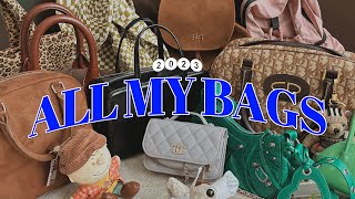 𝟚𝟘𝟚𝟛 ALL MY BAGS👜 가방에 진심인 나 디자이너 백부터 명품백까지 백팩 추천🎒미니백토트백유행하는 가방들 패션하울 가방하울 가방추천 [upl. by Andris942]