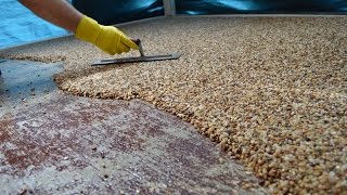 HowTo Install Epoxy Natural Stone Flooring [upl. by Nannahs403]